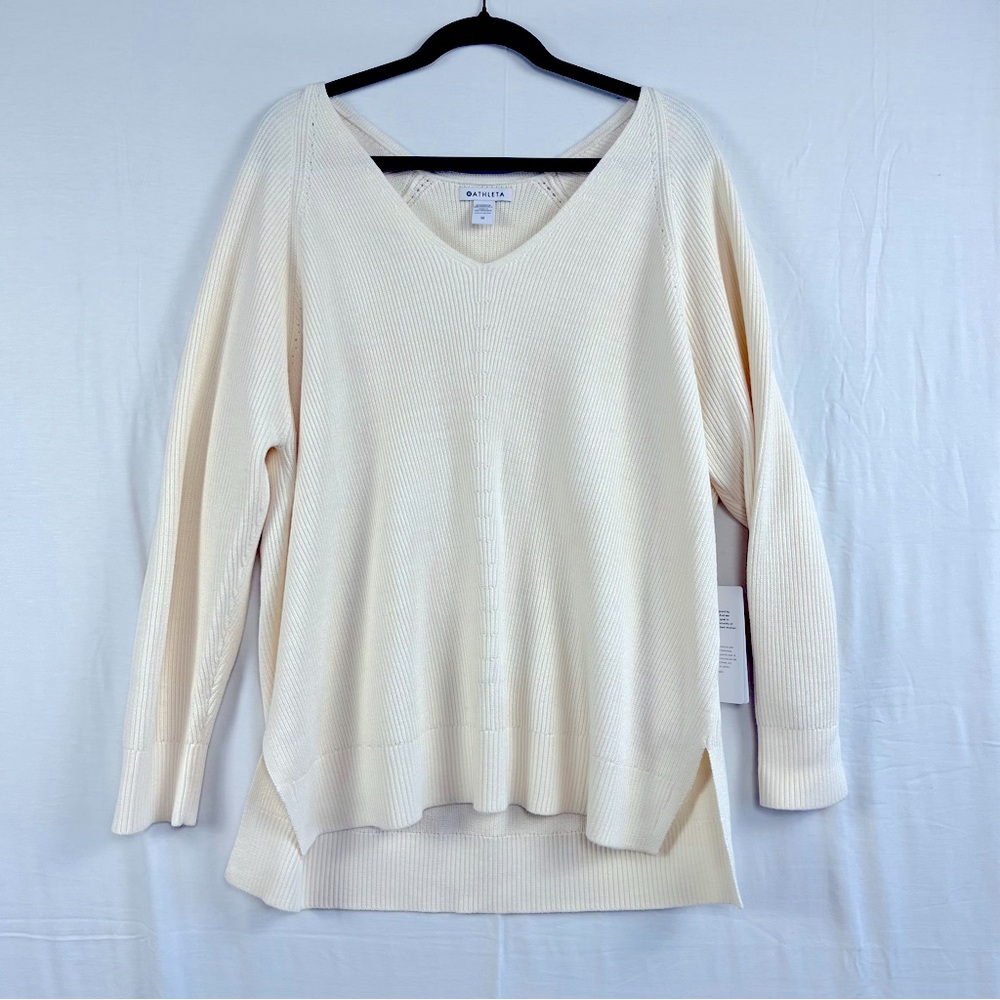 New with tag Athleta hangover v-neck sweater
